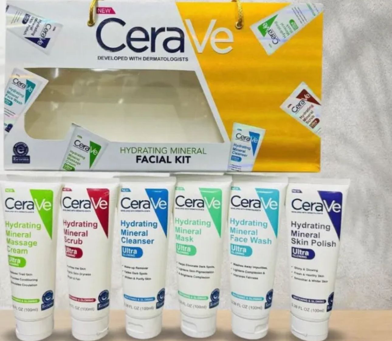 CeraVe 6 In 1 Facial Kit For Deep Cleansing, Brightening And Glowing Skin Eid Special Sale