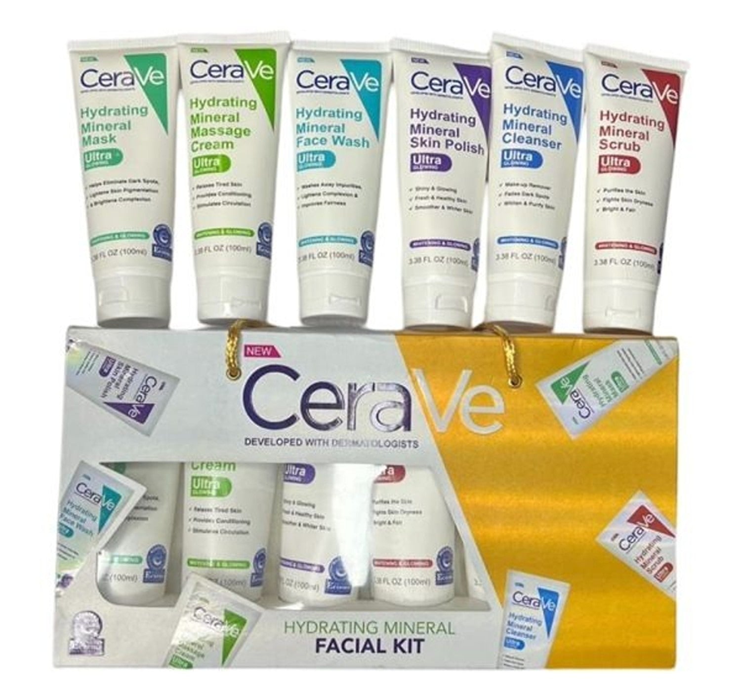 CeraVe 6 In 1 Facial Kit For Deep Cleansing, Brightening And Glowing Skin Eid Special Sale