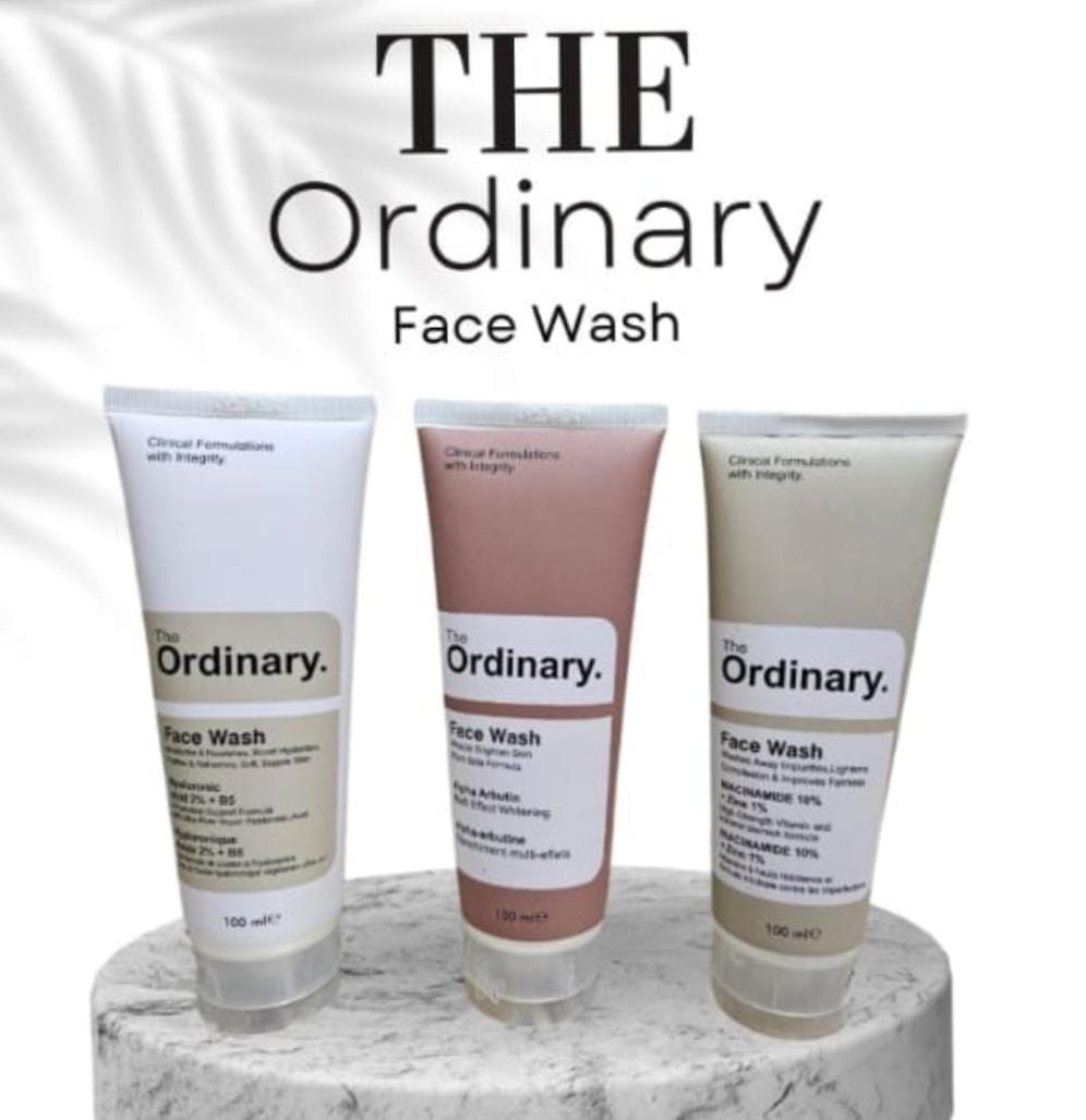 The Ordinary 3in1  Facewash Set(Alpha Arbutin,Niacinamide,Hyalorunic) Eid Special Sale
